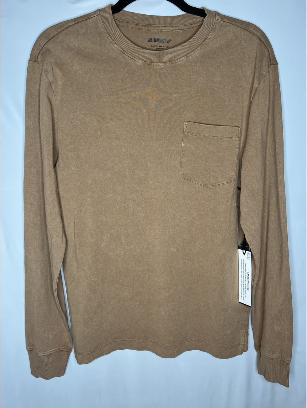 NWT William Rast Men's Brown/Vintage Wash Shirt Size Small